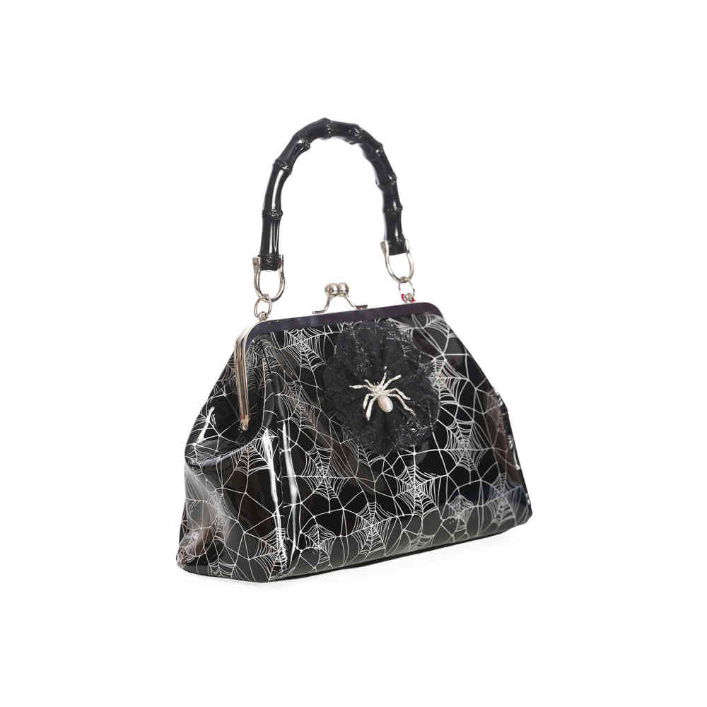 Banned - Killian Handbag - Black/Silver coloured